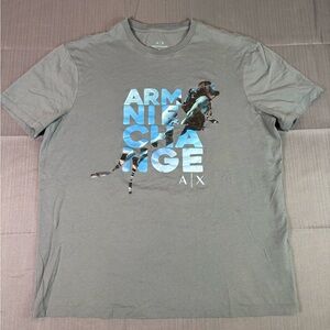 Armani Exchange Graphic Tee Grey Men’s Large A|X Sport Print
